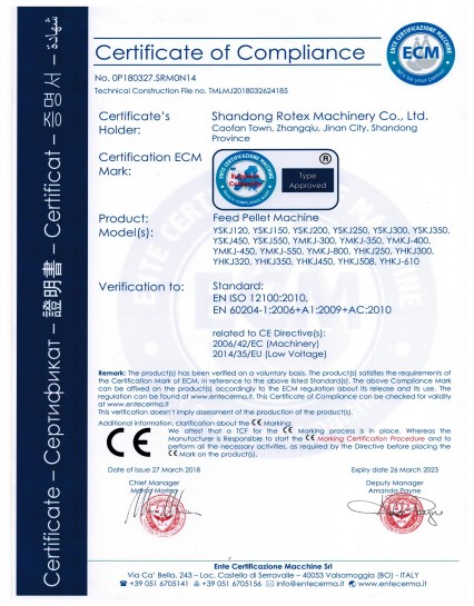  CE Certificate 