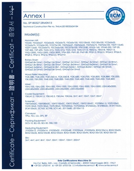 CE Certificate 