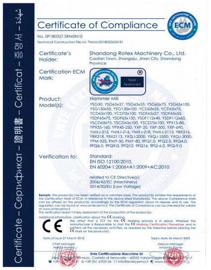CE Certificate